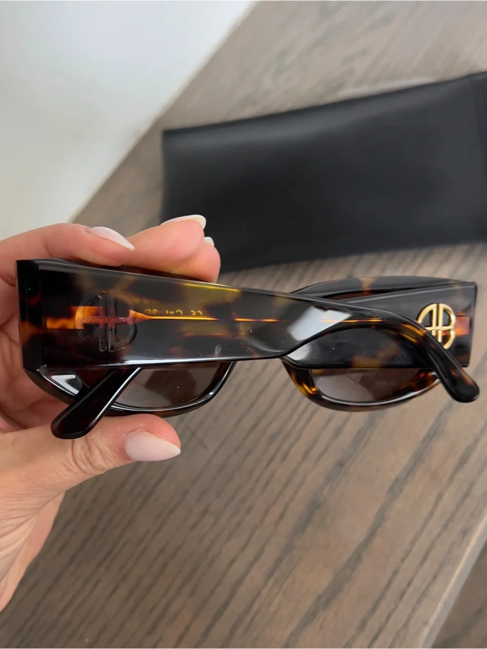 Anine Bing Madrid Sunglasses in Dark Tortoise